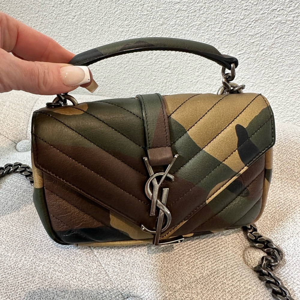 YSL mini camo Crossbody
